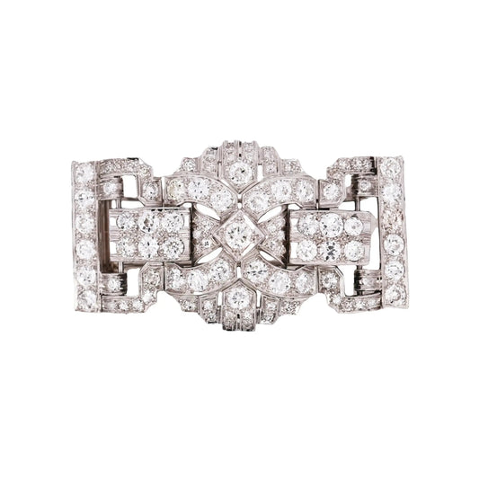 Platinum Diamond Brooch