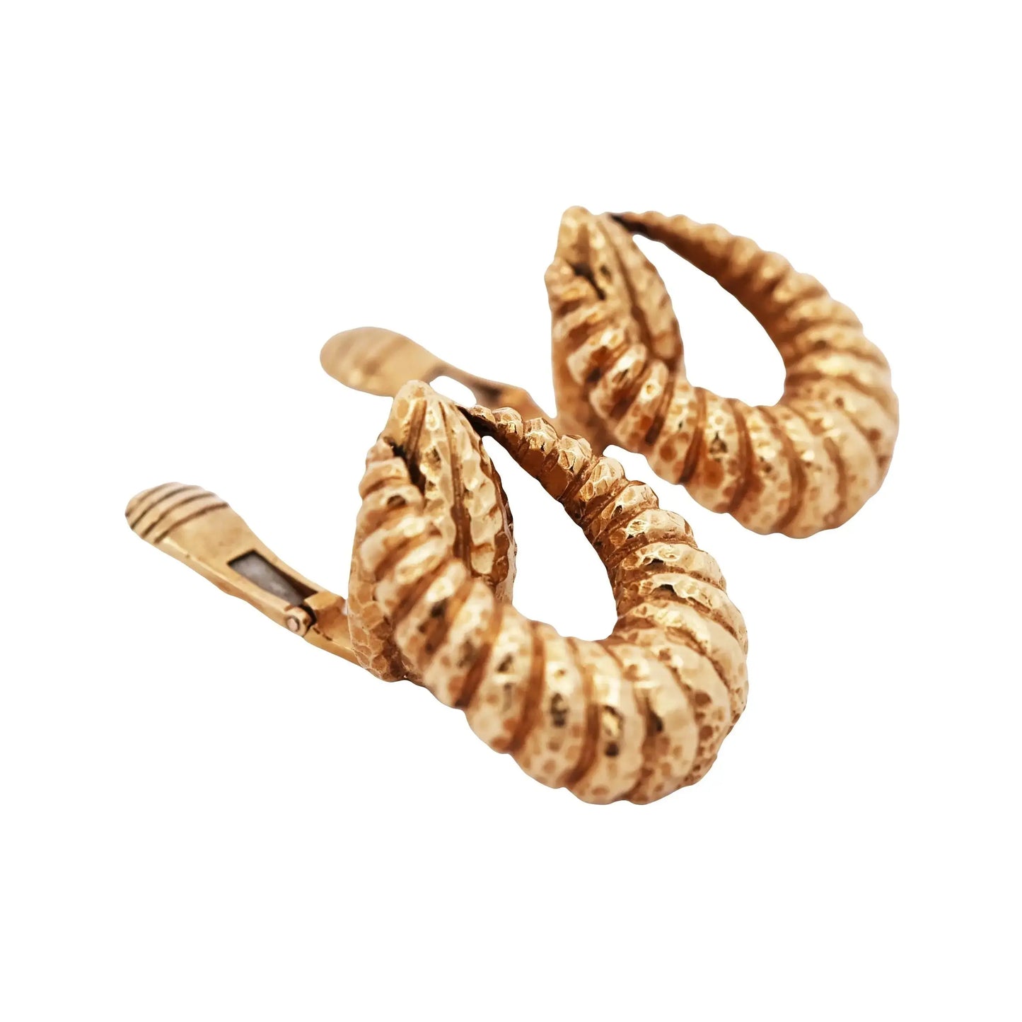 Tiffany, 18K Gold Door Knocker Earrings