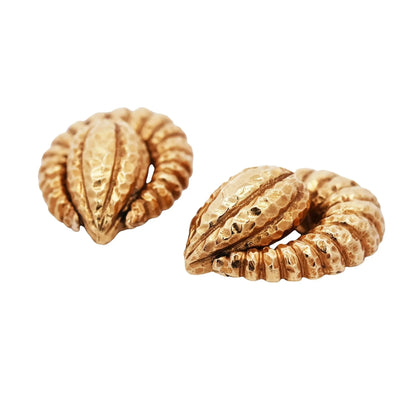 Tiffany, 18K Gold Door Knocker Earrings