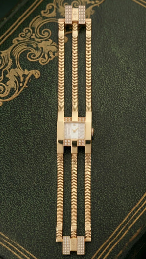 Van Cleef & Arpels, 18K Gold Diamond Watch
