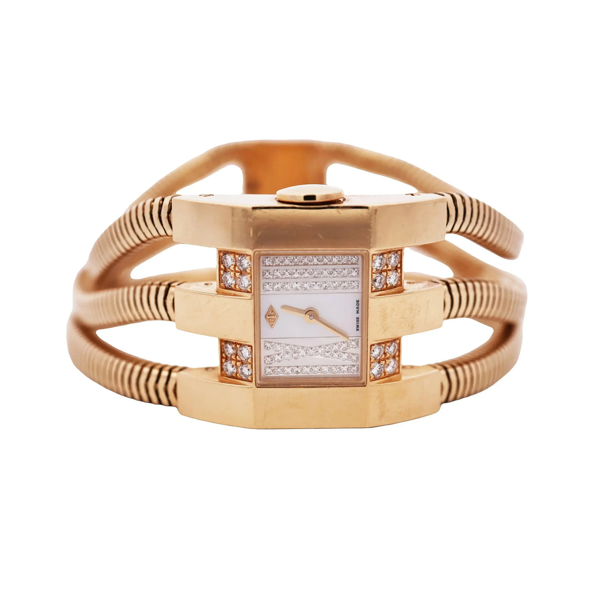 Van Cleef & Arpels, 18K Gold Diamond Watch