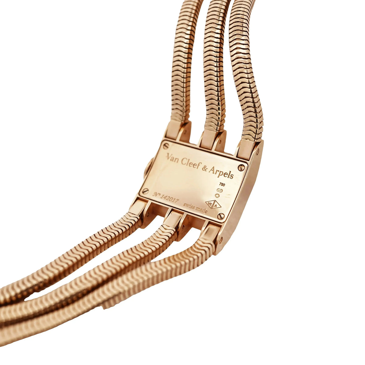 Van Cleef & Arpels, 18K Gold Diamond Watch
