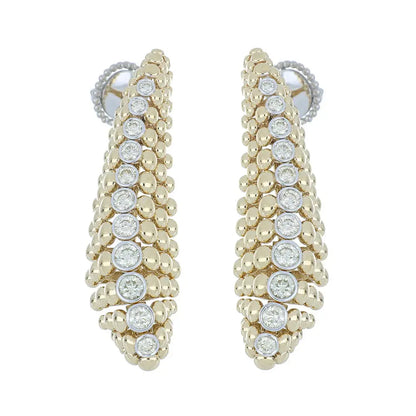 Ferri Firenze, 18K Gold Diamond Earrings Ferri Firenze