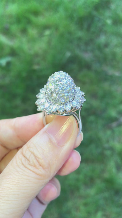 Cartier, Platinum Diamond Tulip Ring