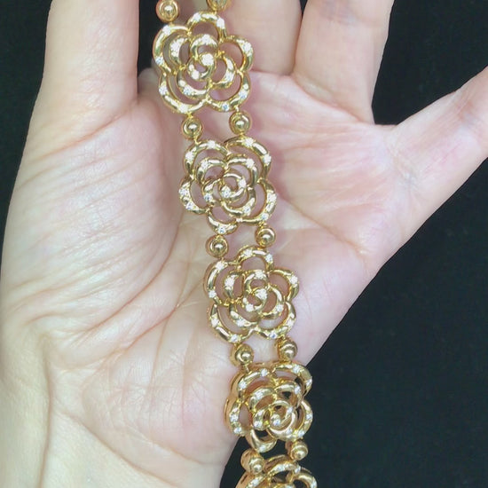 Van Cleef & Arpels, 18K Gold Diamond Bracelet