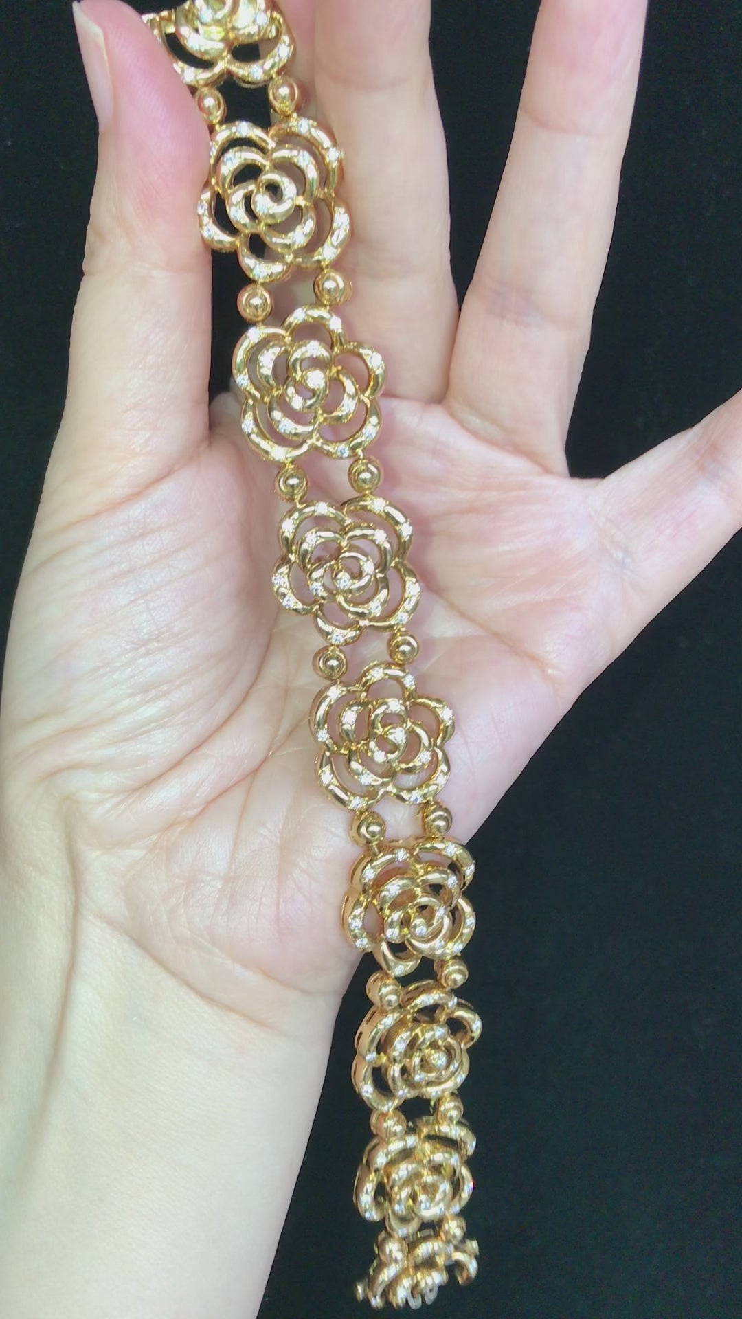 Van Cleef & Arpels, 18K Gold Diamond Bracelet