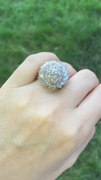 Cartier, Platinum Diamond Tulip Ring