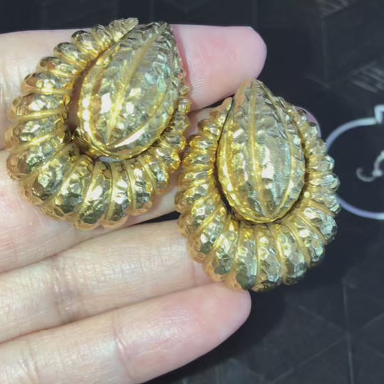 Tiffany, 18K Gold Door Knocker Earrings