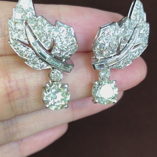 Platinum Diamond Earrings