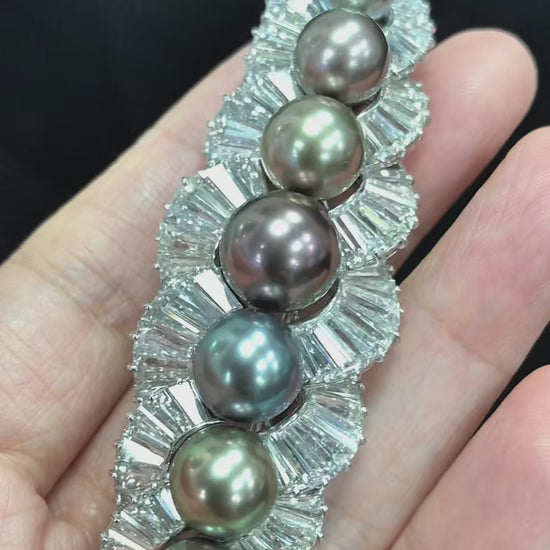 Bvlgari, Pearl Diamond Brooch