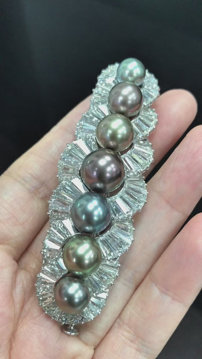 Bvlgari, Pearl Diamond Brooch