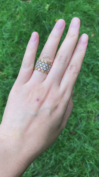Buccellati, 18K Gold Diamond ring