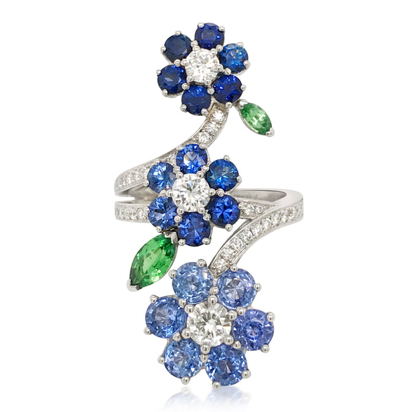 Van Cleef & Arpels, Three-Flower Ring - Lueur Jewelry