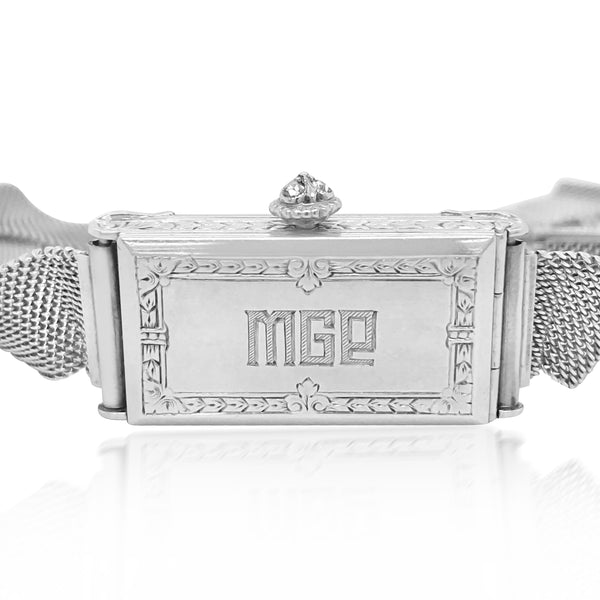Tiffany, Rectangle-shaped Diamond Wrist Watch - Lueur Jewelry