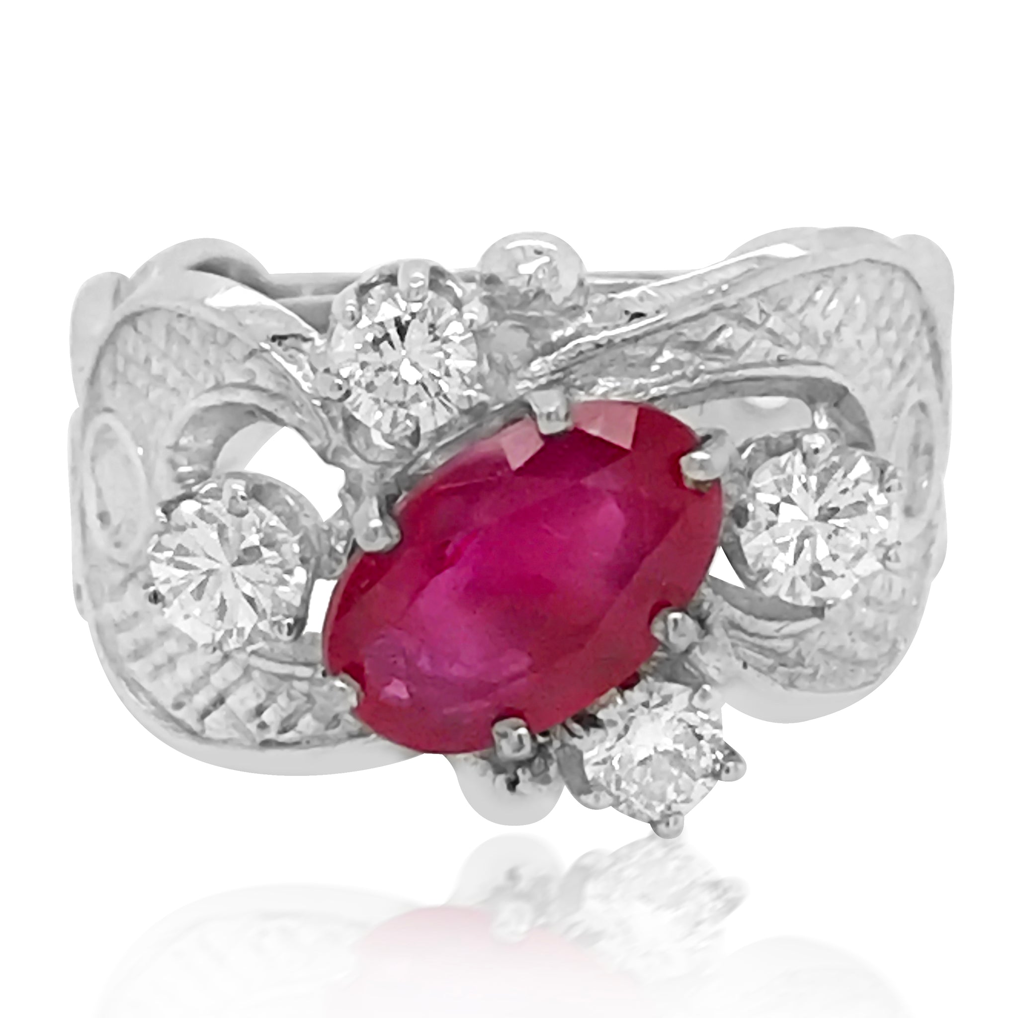 Ruby Diamond Ring - Lueur Jewelry