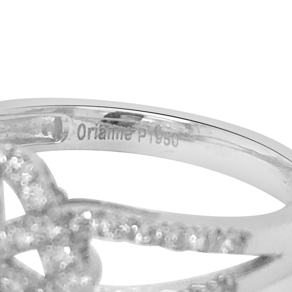 Platinum, Sapphire  Diamond Ring - Lueur Jewelry