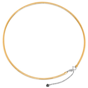 18K White Gold and Yellow Gold Necklace - Lueur Jewelry
