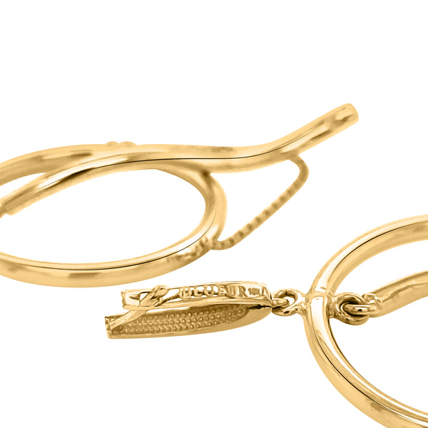 18K Gold Loop Earrings - Lueur Jewelry