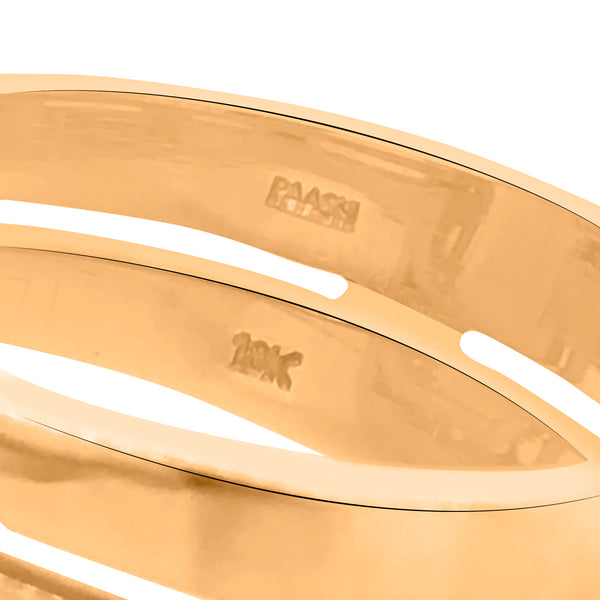 18K Gold Tourmaline Diamond Ring - Lueur Jewelry