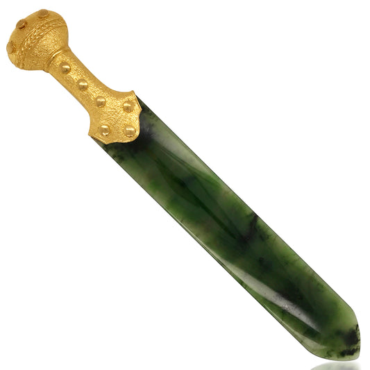 Russian Jade Letter Opener - Lueur Jewelry