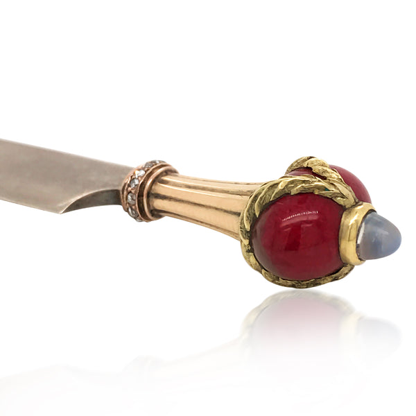 Faberge, Letter Opener with Purpurin Egg - Lueur Jewelry