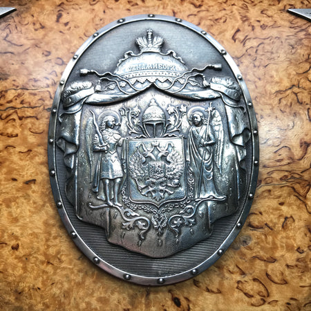 Faberge, Burlwood Silver Box of Prince Gagarin - Lueur Jewelry