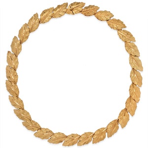 Buccellati, Gold Leaf Necklace - Lueur Jewelry