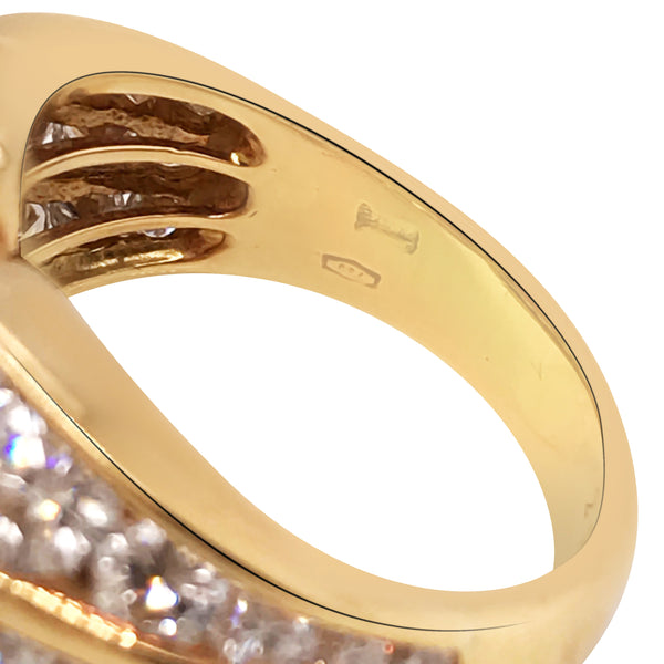 Bvlgari, Two Heart-shaped Ruby Diamond Ring - Lueur Jewelry