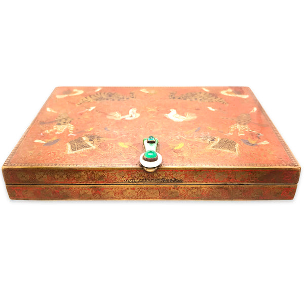 Cartier, Copper Box with Inlaid Decoration - Lueur Jewelry