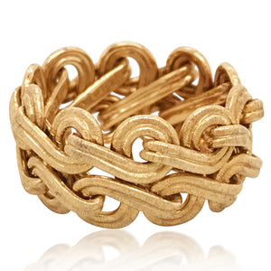 Buccellati, Textured Yellow Gold Ring - Lueur Jewelry