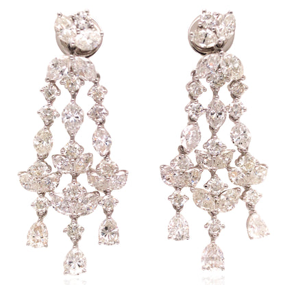 18K Gold Diamond Earrings
